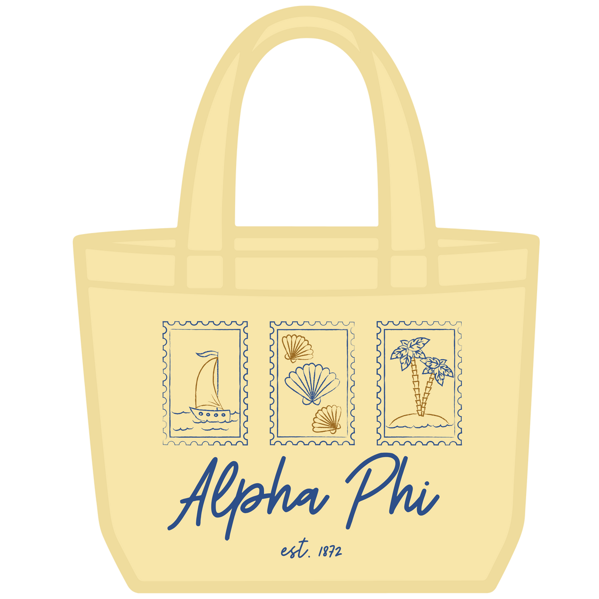Beach Stamp - The Leah Tote