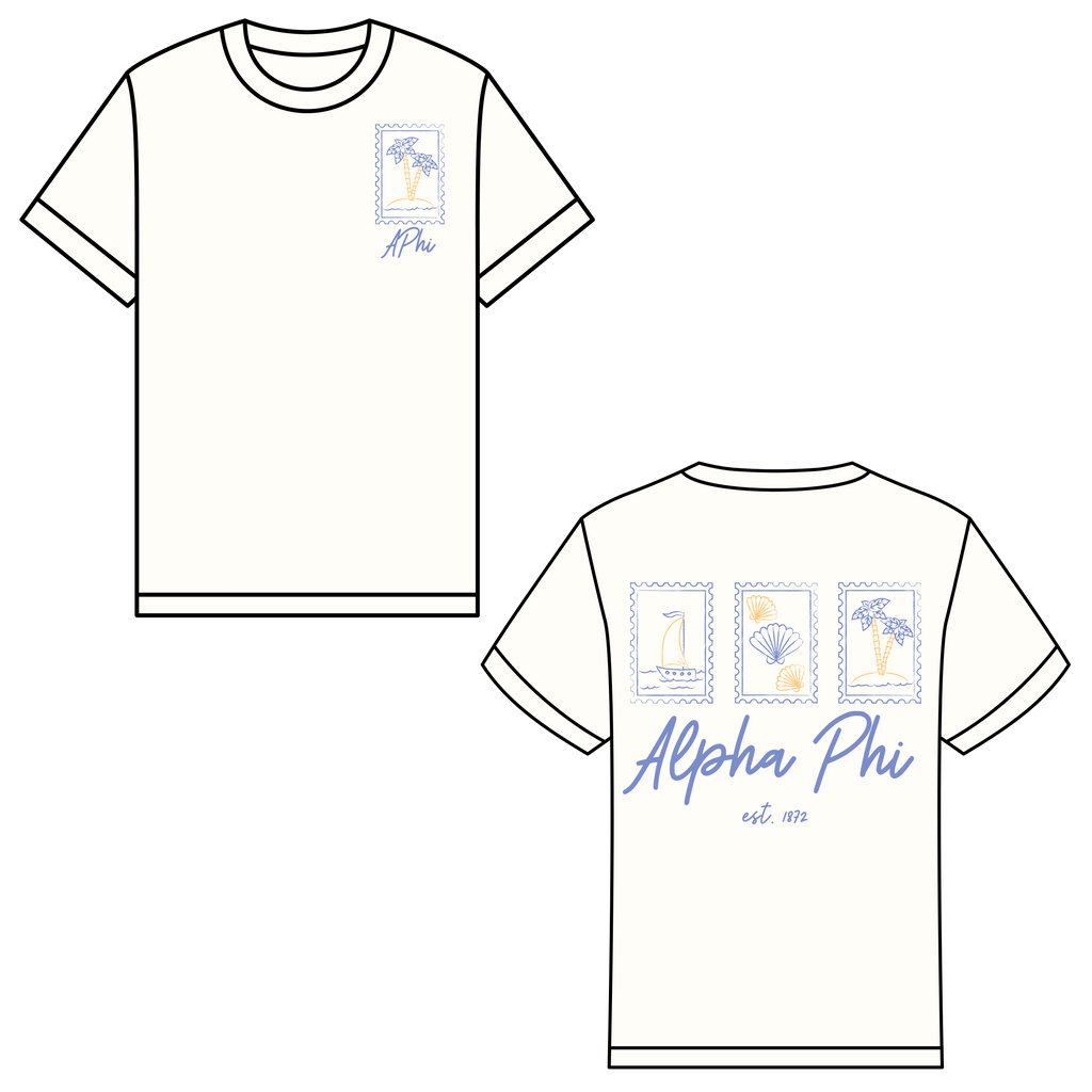 Beach Stamp - The Mazy T-shirt