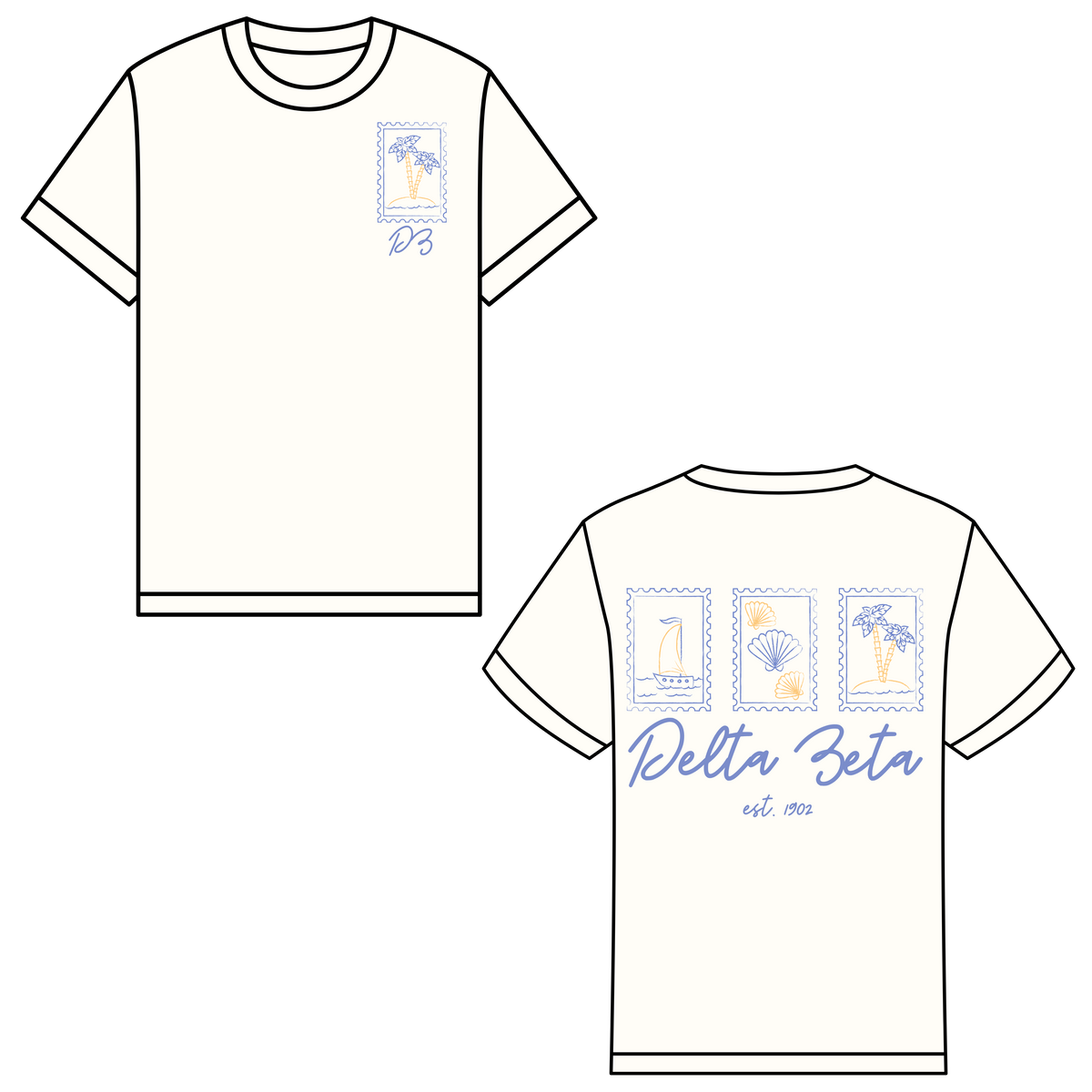 Beach Stamp - The Mazy T-shirt