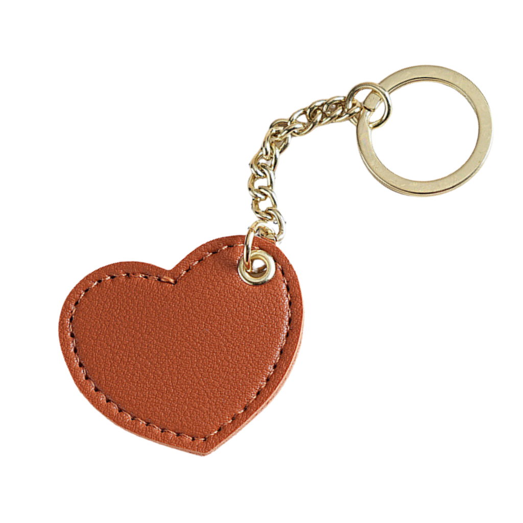 Bag Charm - Leather Heart