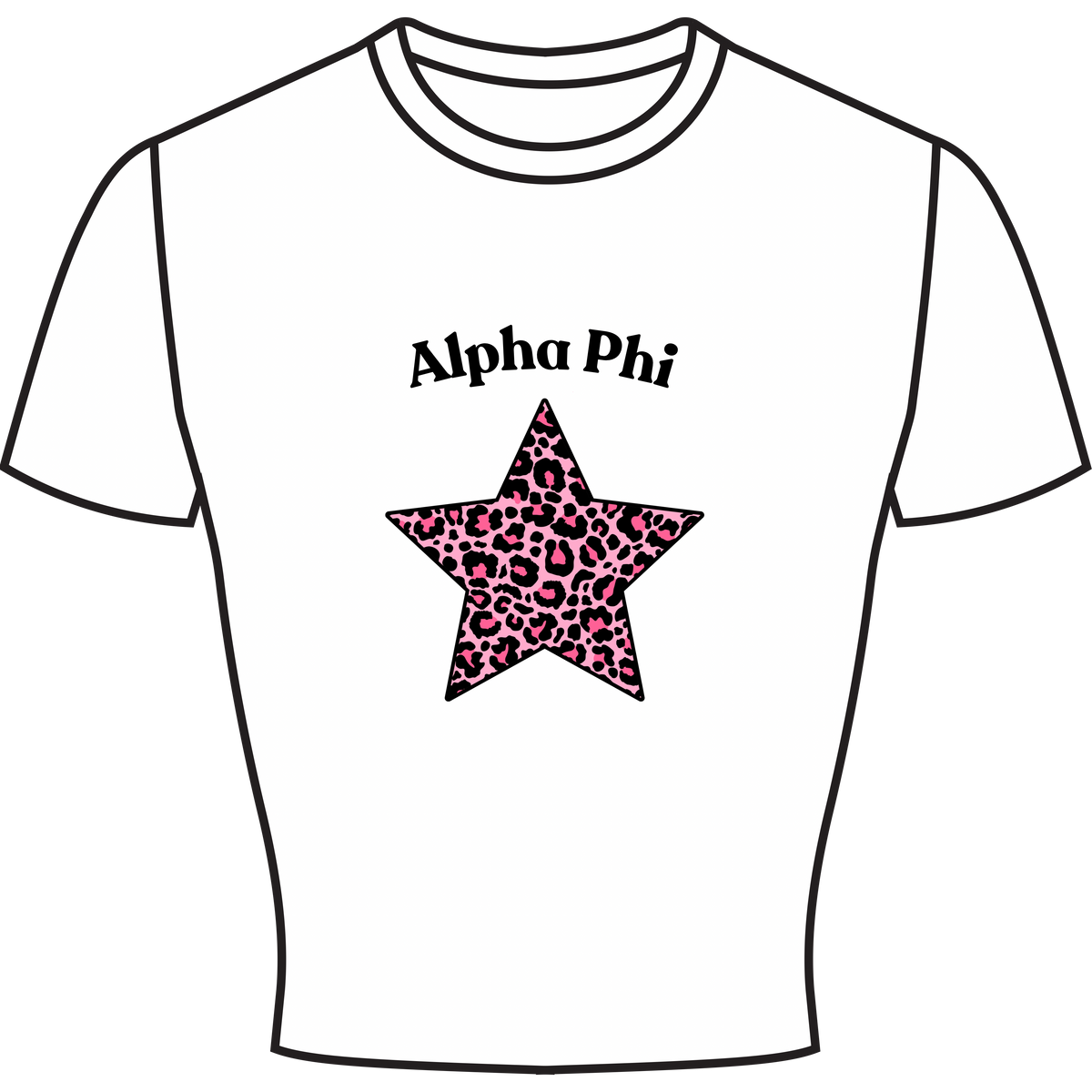 Cheetah Star - The Sylvie Baby Tee